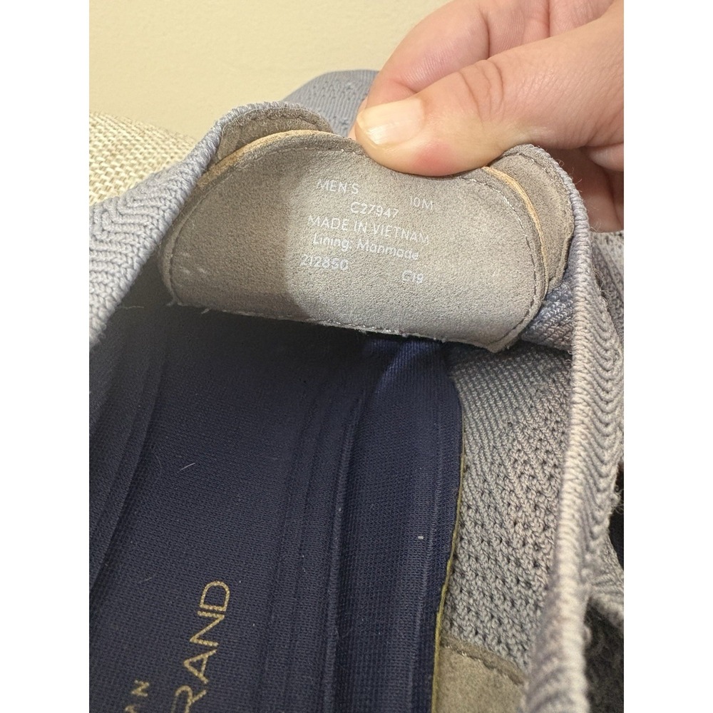 Cole Haan 2.0‎ Zerogrand Stitchlite Size 10 Grey Tan Wingtip Oxford C27947 - Picture 8 of 9